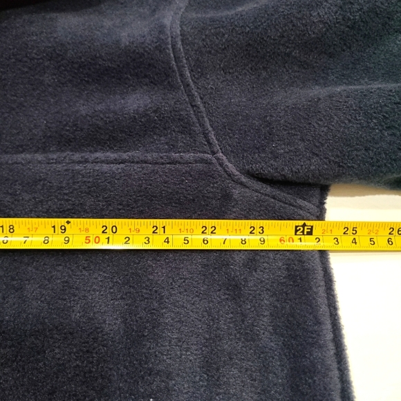 NWOT Harriton men's fleece pullover Quater Zip sz.L navy blue (d7) - Picture 5 of 8